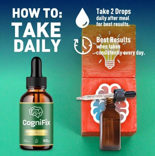 How to take CogniFix — 2 drops daily after a meal for best results